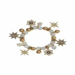 Brand new 💯 A Blonde and Her Bag Jewelry - Snowflake Charm Bracelet in Gold 😉