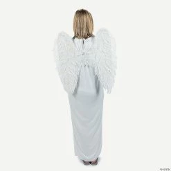 Christmas Costumes Sales Store -Christmas Costumes Sales Store adult angel costume with angel wings and candle standard4 48900a a01