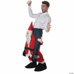 Best deal ๐งจ Adult Carry Me Santa Costume โญ