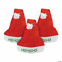 Best deal 😀 Adult “Ho! Ho! Ho!” Santa Hats - 12 Pc. ⌛