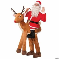 Discount ❤️ Adult Santa Ride A Reindeer Costume 😉