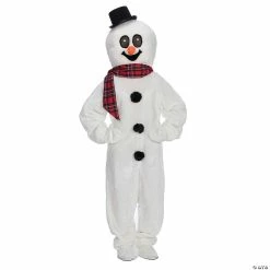 Best Sale 💯 Adult's Snowman Suit with Mascot Head 🌟