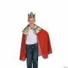 Flash Sale ✔️ Boy's Red Wise Man's Cape with Crown Costume ✨