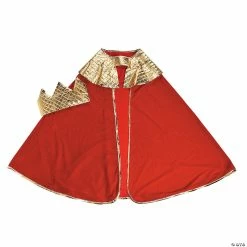 Flash Sale ✔️ Boy's Red Wise Man's Cape with Crown Costume ✨ -Christmas Costumes Sales Store boys red wise mans cape with crown costume13778305 a02