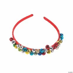 Budget 👍 Christmas Jingle Bell Headbands - 6 Pc. ⌛