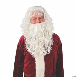 Promo 🔥 Deluxe Santa Wig & Beard Set - 2 Pc. 🎁