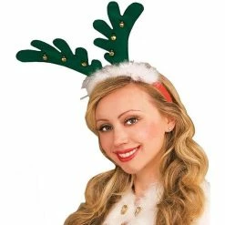 Best reviews of ⭐ Green Reindeer Costume Antlers with Bells 🔥