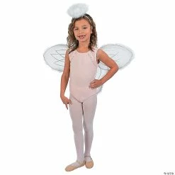 Christmas Costumes Sales Store -Christmas Costumes Sales Store kid s white marabou angel wings and halo headband 2 pc 25 2523d a01