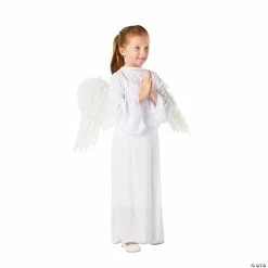Cheap π₯ Kidsβ S/M White Angel Gown with Wings - 2 Pc. π―