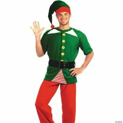 Best Pirce 🥰 Men's Jolly Elf Costume Kit ⌛