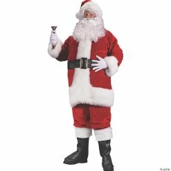 Best reviews of ✨ Men's Plus Size Premium Plush Red Santa Suit 🧨