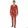 Cheap 🔔 Men's Red Icon ❄ Christmas Suit 🔔