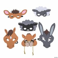 Best deal ❤️ Nativity Animal Masks - 6 Pc. 🎉
