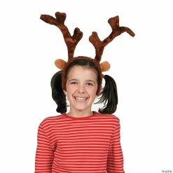 Cheap 😀 Plush Deluxe Reindeer Antlers Headbands 😍