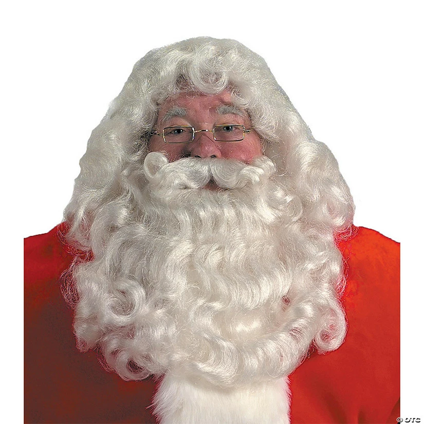 Budget π Professional Santa Wig & Beard Set π 1 Budget π Professional Santa Wig & Beard Set π