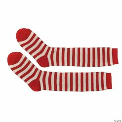 Buy 🧨 Red And White Striped 🧦 Socks 🛒