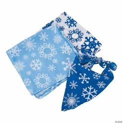 Best deal ✔️ Snowflake Print Bandanas - 12 Pc. 🤩